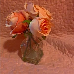 Fake flowers in a pot